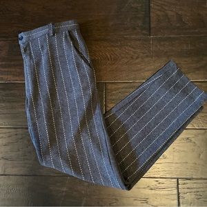 Merino Wool Pinstripe Pant